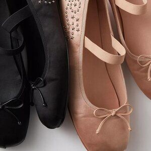 Jeffrey Campbell x FP x Understated Leather Stars Align Ballet Flats